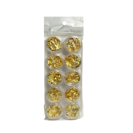 Kit Folha de Ouro Dourado 10 unidades
