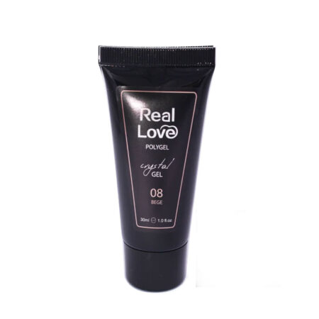 Polygel Real Love Crystal 08 Bege 30ml