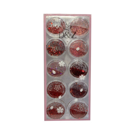 Kit Glitter DZ Vermelho 10 unidades