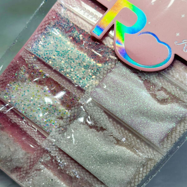 Kit Glitter Real Love Cartela Branco 6 unidades - Imagem 2