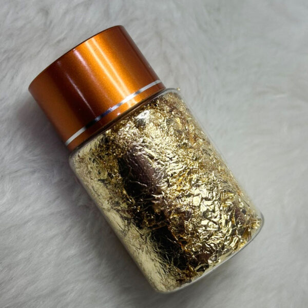 Pote Folha de Ouro Dourado Pequeno - Imagem 2
