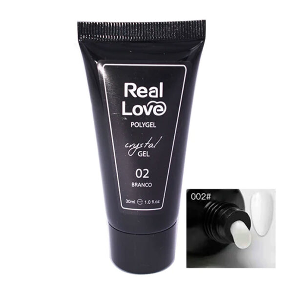 Polygel Real Love Crystal 02 Branco 30ml - Imagem 2