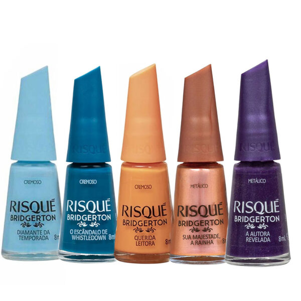 Kit Esmalte Risque Coleção Bridgerton 5 cores