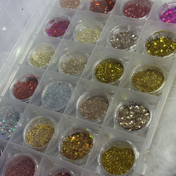 Kit Glitter Colorido Fingertip 24 unidades - Imagem 2
