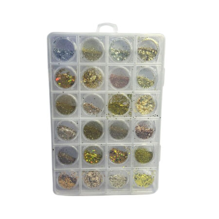 Kit Glitter Fingertip 24 unidades