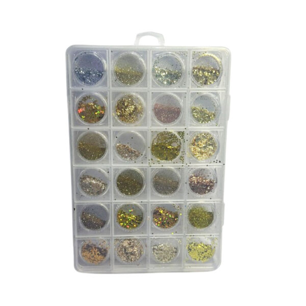 Kit Glitter Fingertip 24 unidades