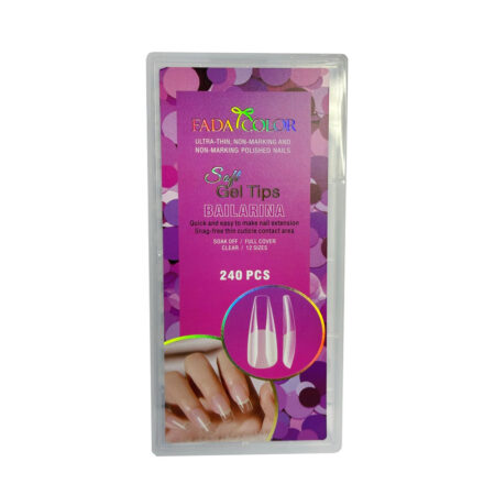 Postiça Soft Gel Fada Color Base Fosca Bailarina 240 unidades