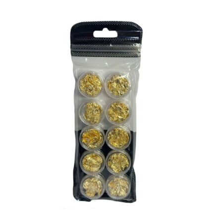Kit Folha de Ouro Dourado 10 unidades