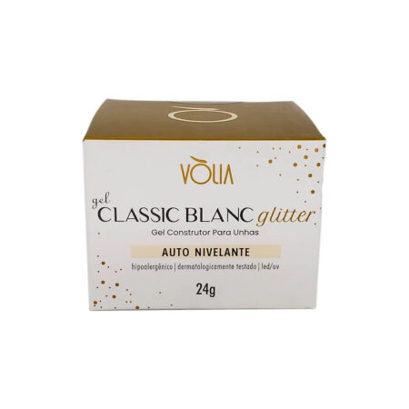 Gel Volia Classic Blanc Glitter 24g
