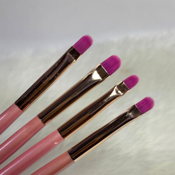 Kit Pincel Língua de Gato Rosa 4 unidades - Image 2