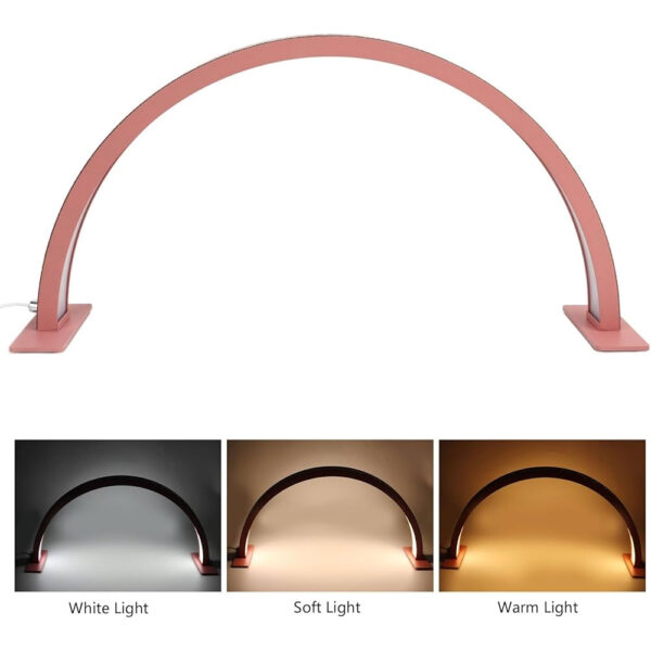 Luminária de Mesa Led Meia Lua DZ Rosa - Image 2