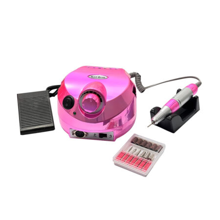 Motor Lixadeira de Unhas - Porquinho Rosa Cromado DM-202 45.000 RPM