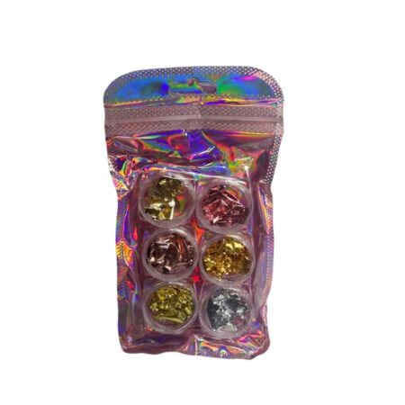 Kit Folha de Ouro Colorido 11 6 unidades