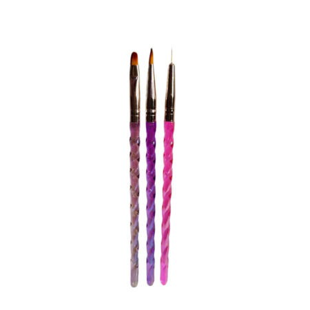 Kit Pincel Unicórnio 3 unidades