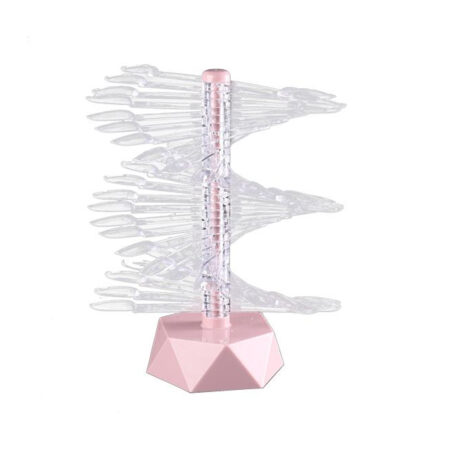 Mostruário de Esmalte com Suporte Rosa Almond Transparente 30 unidades