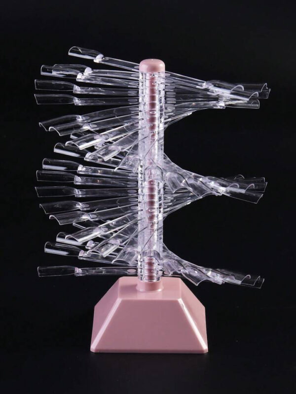 Mostruário de Esmalte com Suporte Rosa Curvatura C Transparente 30 unidades - Imagem 2