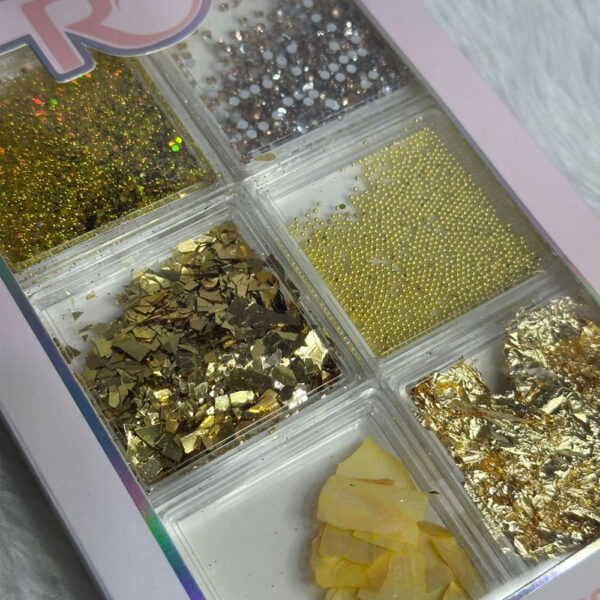 Kit Decoração Dourado Real Love 6 unidades - Imagem 2