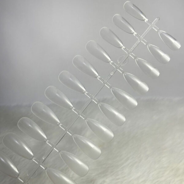 Postiça Soft Gel Almond Fosca Transparente Helen Color 240 unidades - Image 2
