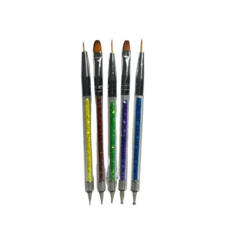 Kit Pincel Colorido Com Boleador 5 unidades