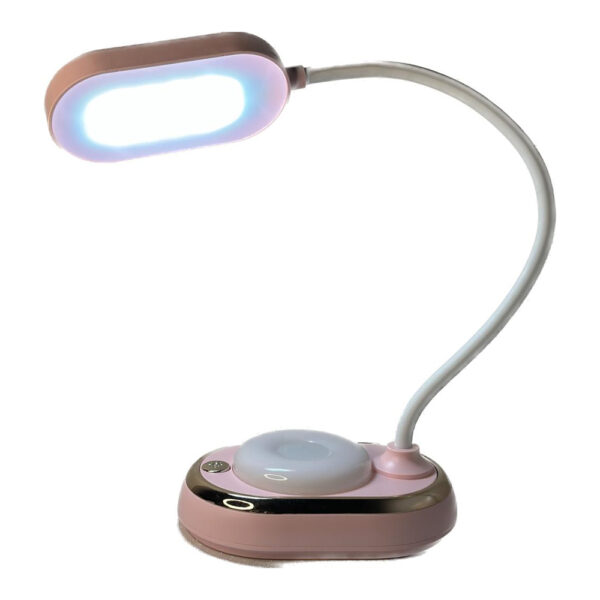 Luminária de Mesa Recarregável Rosa Tipo 5 - Image 2