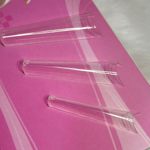 Tip Bailarina Extra Longa Transparente HoneyGirl 600 Unidades Pacote - Image 2