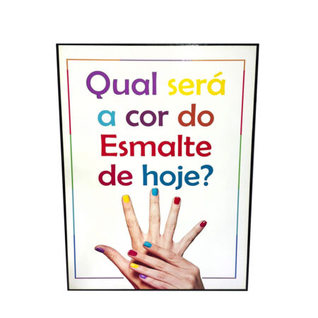 Quadro Decorativo Qual Será a Cor do Esmalte de Hoje