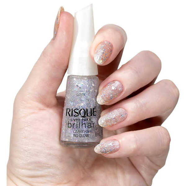 Kit Esmalte Risque Coleção Livre Para Brilhar 5 unidades - Imagem 4