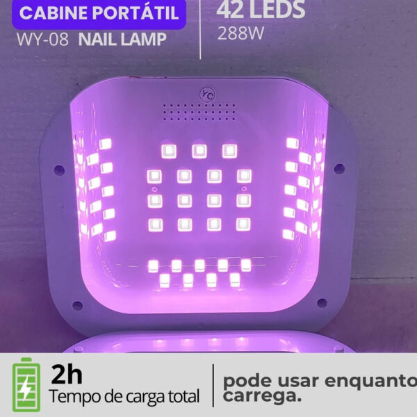 Cabine Led Coração Cordless Branca 288w - Imagem 5