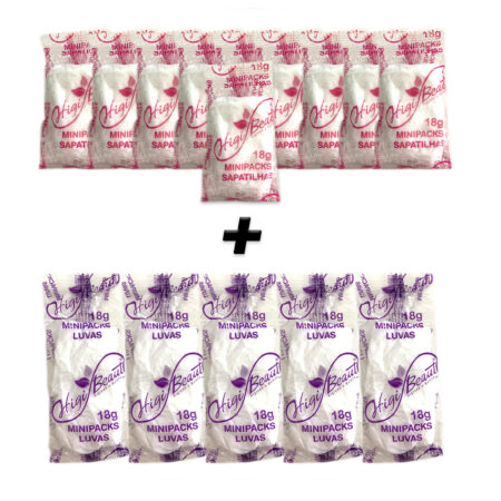 Kit Saches Avulsos - 10 Sapatilhas + 5 Luvas