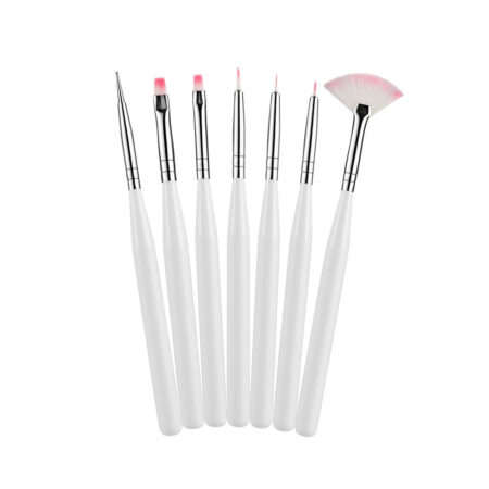 Kit Pincel Mini Branco 7 unidades
