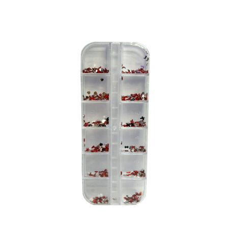 Kit Strass Leefen Vermelho 12 unidades