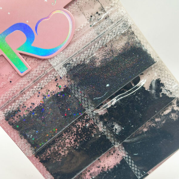 Kit Glitter Real Love Cartela Preto 6 unidades - Imagem 2