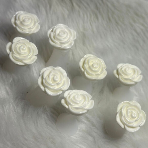 Kit Separador de Dedos do Pé Rosa Branca 8 unidades - Imagem 2