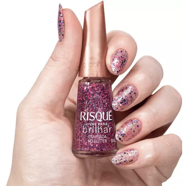Kit Esmalte Risque Coleção Livre Para Brilhar 5 unidades - Imagem 6