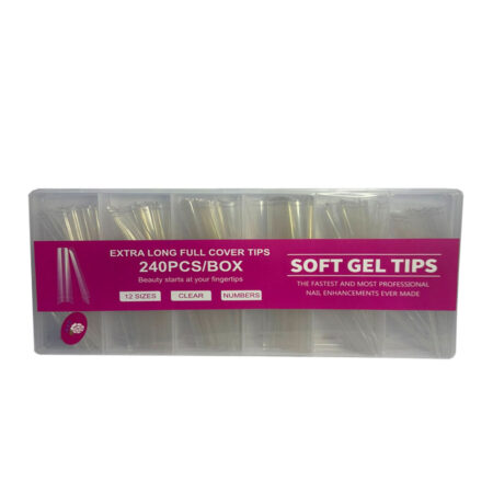 Tip Bailarina Transparente Extra Longa JX 240 unidades