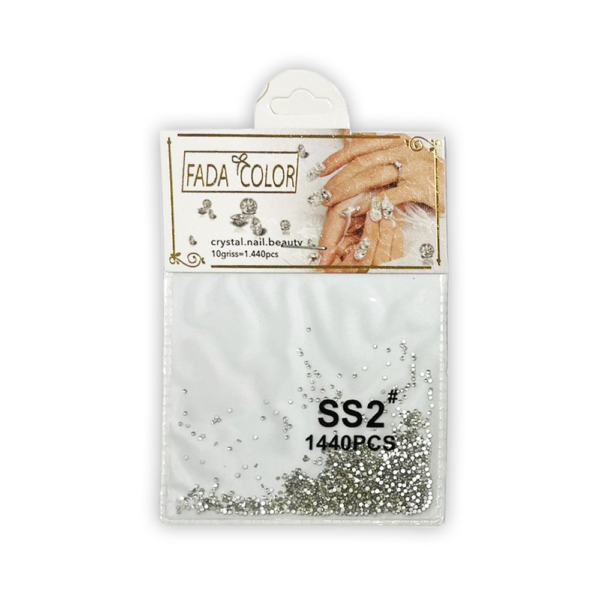 Strass Fada Color SS2 Prata 1440 peças