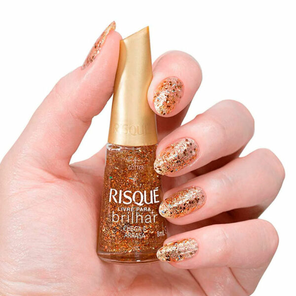 Kit Esmalte Risque Coleção Livre Para Brilhar 5 unidades - Imagem 5