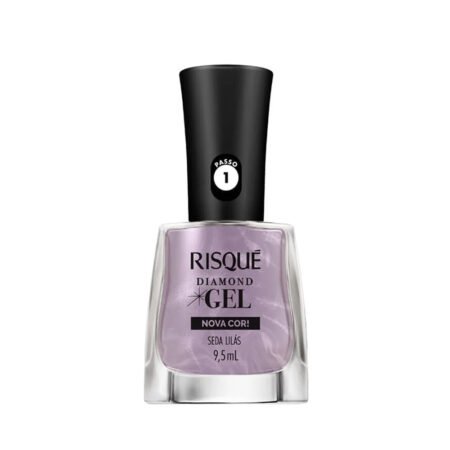 Esmalte Risque Diamond Gel Seda Lilás 9,5ml