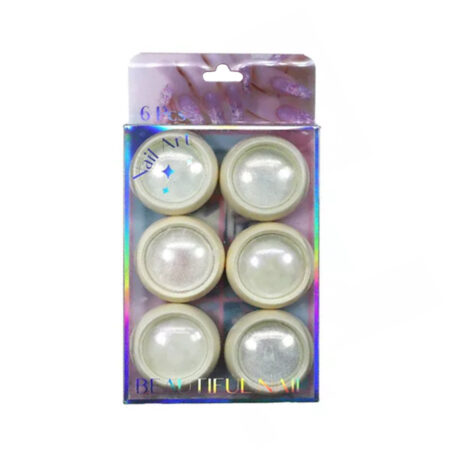 Kit Pó Cromado Sereia 6 Unidades