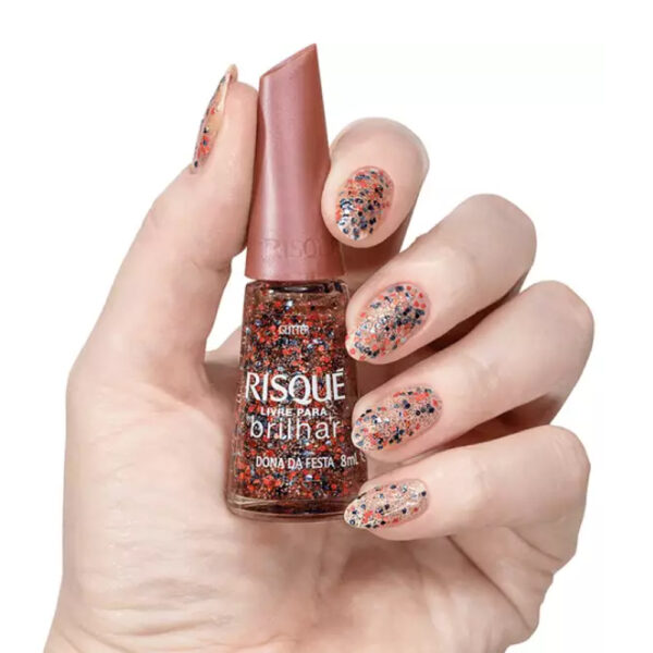 Kit Esmalte Risque Coleção Livre Para Brilhar 5 unidades - Imagem 2