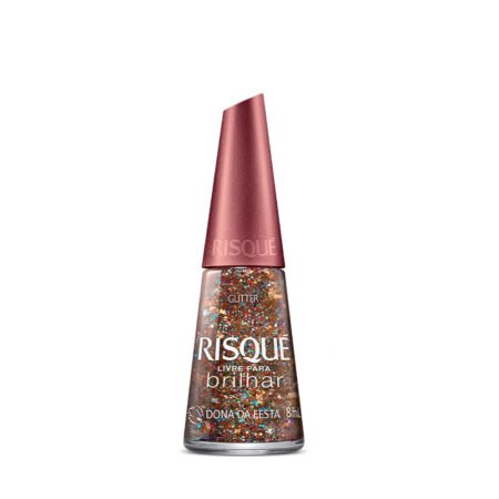 Esmalte Risque Livre Para Brilhar Dona Da Festa 8ml