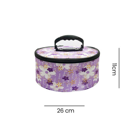 Frasqueira Média Flores Lilás
