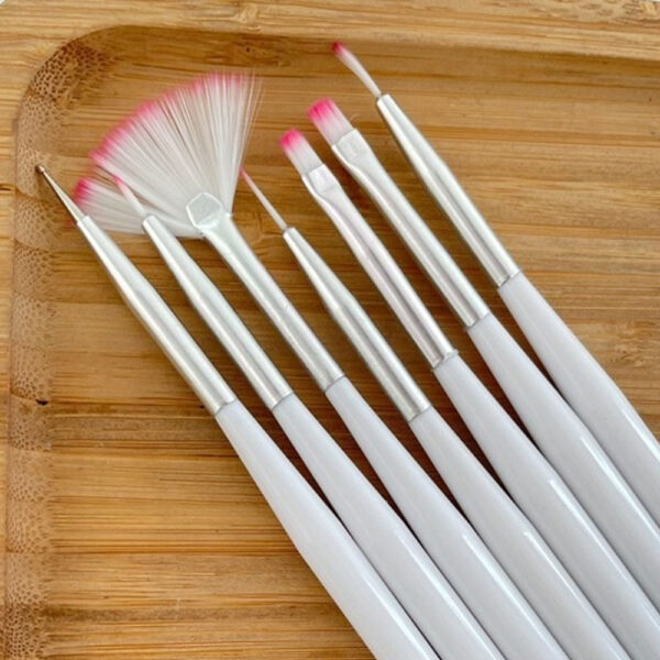 Kit Pincel Mini Branco 7 unidades - Image 2