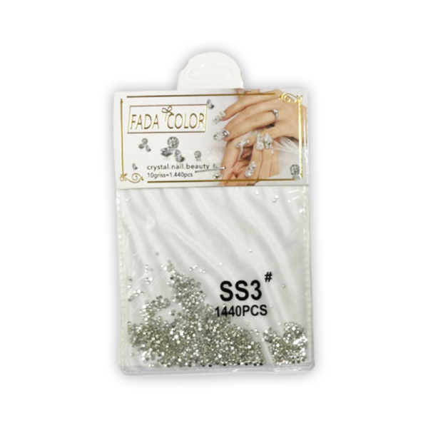 Strass Fada Color SS3 Prata 1440 peças