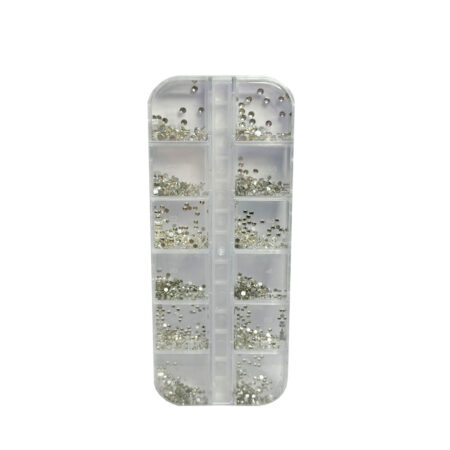 Kit Strass Leefen Prata 12 unidades