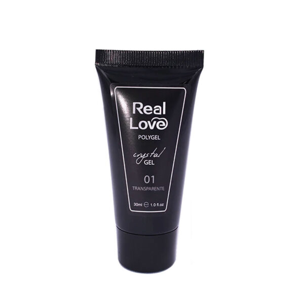 Polygel Real Love Crystal 01 Transparente 30ml