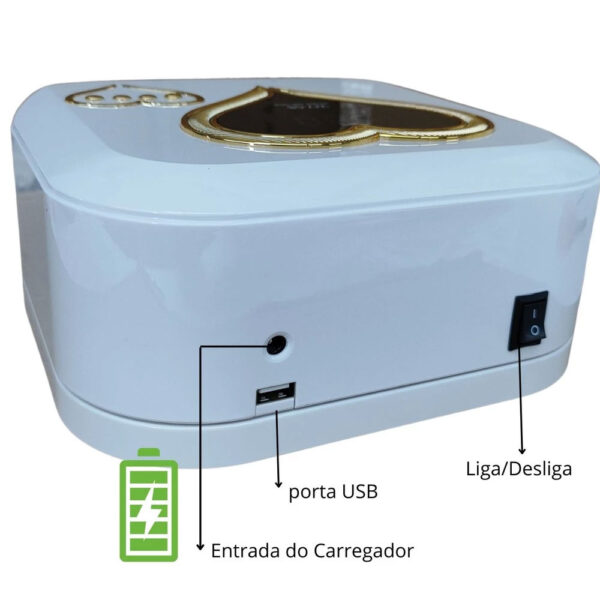 Cabine Led Coração Cordless Branca 288w - Imagem 3