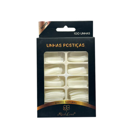 Tip Quadrada Leitosa Real Love 100 unidades