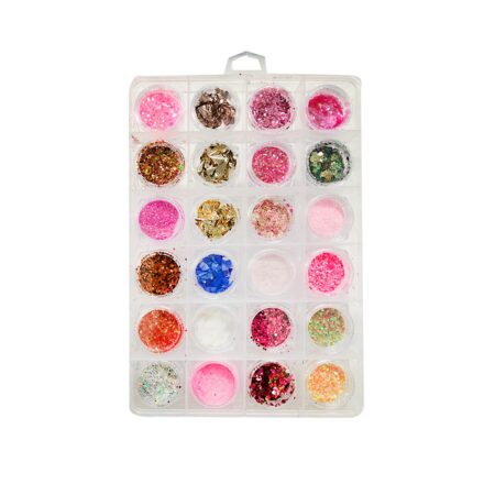 Kit Glitter e Decorações 01 Lirio 24 unidades