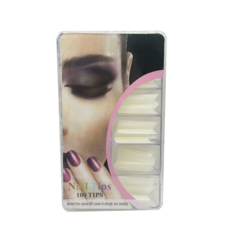 Tip Curvatura C Leitosa Nails Tips 100 unidades
